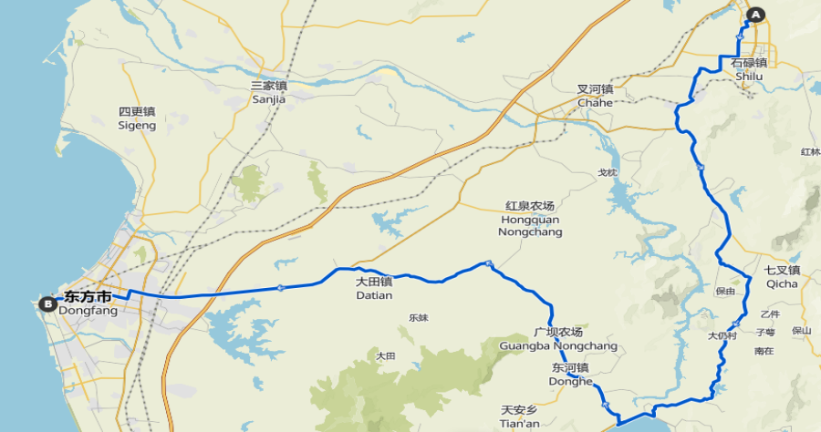 Changjiang to Dongfang