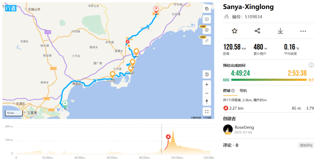 Sanya to Xinglong