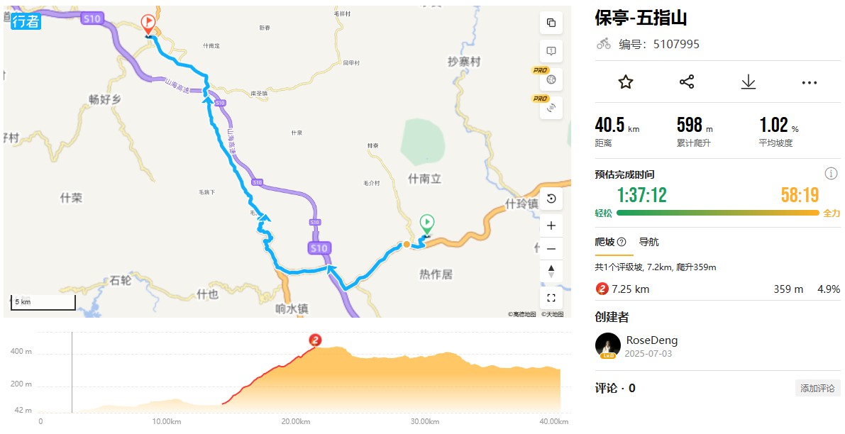 Baoting to Wuzhishan 40KM