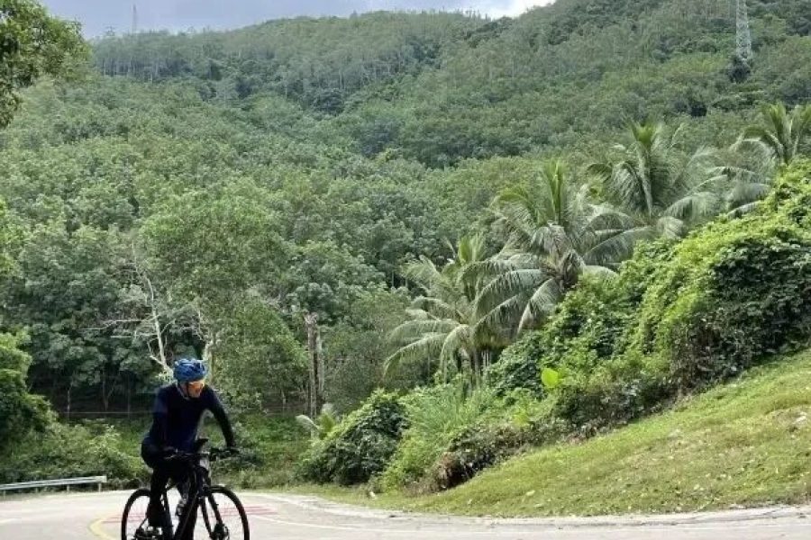 biking middle line